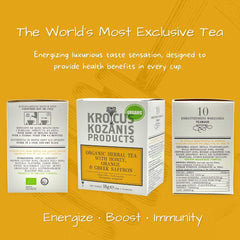 Immunity Herbal Tea With Orange, Honey & Greek Saffron