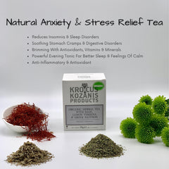 Sleep Tea With Sage, Lemon Verbena & Saffron, Anxiety Relief & Relax Tea