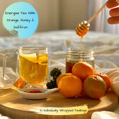 Immunity Herbal Tea With Orange, Honey & Greek Saffron