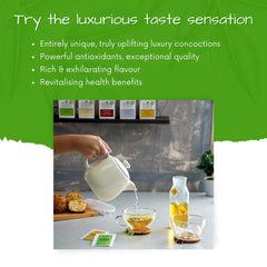 Mint Digestion Tea with Lemongrass & Greek Saffron, Refreshing & After Meals Tea
